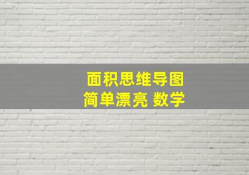 面积思维导图简单漂亮 数学